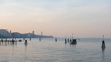 Vue sur Venise depuis l'arsenal, Venise, Italie