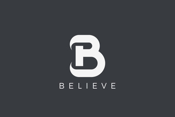 Letter B Logo design vector template Typography.