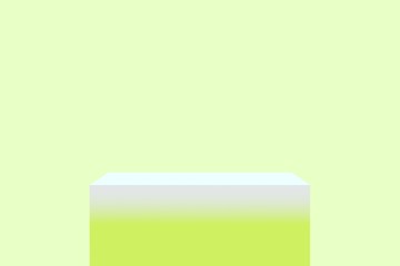 3d with yellow lemon cubes gradient colors in soft pastel minimal studio background. Abstract 3d geometric shape object illustration render. Display for summer holiday and fruit  product.