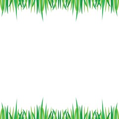 The vector seamless pattern. Cute grass border. Vector for wallpaper, child apron, fabric, textile pattern. Endless print. Background illustration vector.