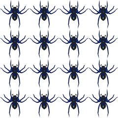 The vector seamless pattern. Cute spider pattern. Vector for wallpaper, child apron, fabric, textile pattern. Endless print. Background illustration vector.