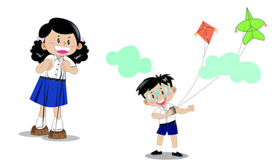 Thailand skits illustration