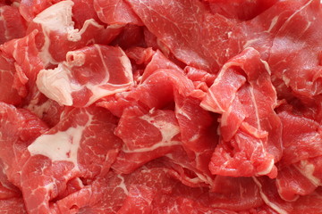 Freshness sliced beef for prepared ingredient
