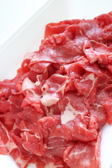 Freshness sliced beef for prepared ingredient