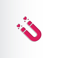 Magnet design vector art template