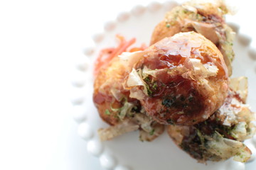 Japanese street food, Octopus ball Takoyaki 