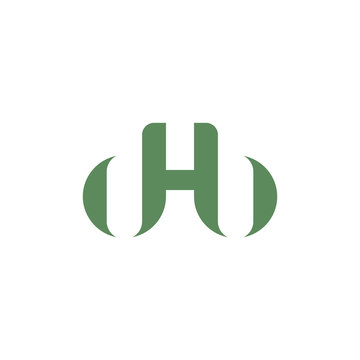 Letter DHB initial logo design