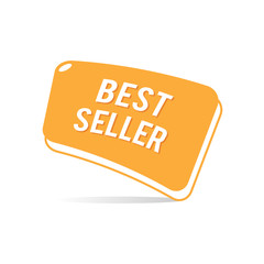 Abstract Shape Best Seller Vector Label