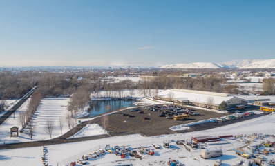 Yakima Aerial in the Snow