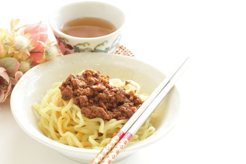 Taiwanese spicy beef and ramen noodles