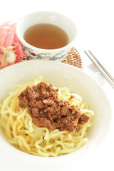 Taiwanese spicy beef and ramen noodles