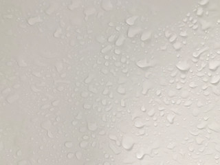 water drops on glass