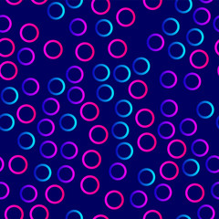 Gradient geometry on blue background. Abstract seamless pattern Violet, blue, pink gradients. Template for packaging, fabrics, advertising, wallpapers, booklets and others.