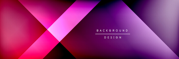 Abstract background - squares and lines composition created with lights and shadows. Technology or business digital template