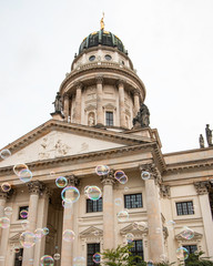 Fototapeta na wymiar Admiring the impressive architecture throughout Berlin, Germany. 