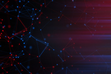 Fototapeta premium ai network social online internet, machine deep learning i przechowywanie danych w chmurze cyfrowa siatka futurystyczny, renderowanie ilustracji 3d w tle