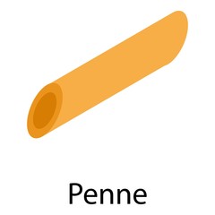 Penne icon. Isometric of penne vector icon for web design isolated on white background