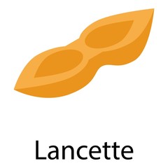 Lancette icon. Isometric of lancette vector icon for web design isolated on white background