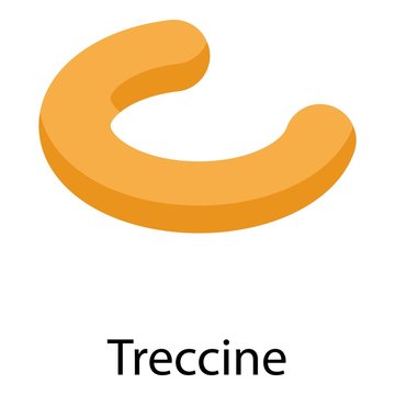 Treccine icon. Isometric of treccine vector icon for web design isolated on white background