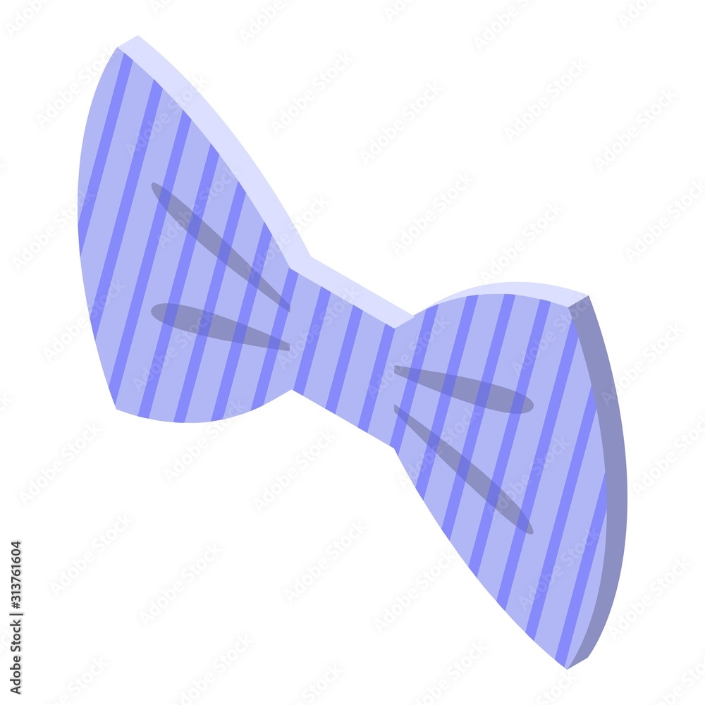Aufkleber man bowtie icon. isometric of man bowtie vector icon for web design isolated on white background