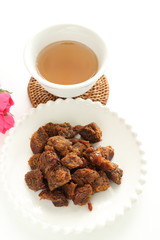 Chinese snack food, dried spicy beef cube for Taiwanese food