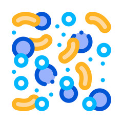 Chemical Microscope Microorganisms Vector Icon Thin Line. Medicine Microorganism Bugs Bacterium Element Linear Pictogram. Chemical Microbe Type Infection Contour Illustration