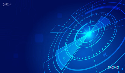 Abstract futuristic circuit board, Illustration high computer digital technology concept, Vector background.