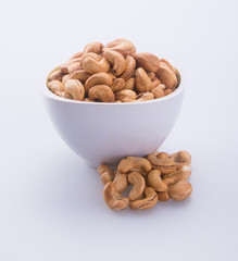 nuts or cashew nuts on the background new.