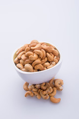 nuts or cashew nuts on the background new.