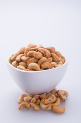 nuts or cashew nuts on the background new.