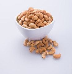 nuts or cashew nuts on the background new.