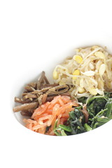 Korean food, marinated assorted vegetable Pickles