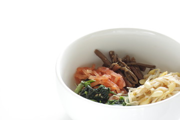 Korean food, marinated assorted vegetable Pickles