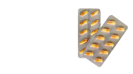 Silver blister pills. Pharmacy help, medicine drug.