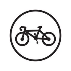 Bicycle icon vector in trendy style