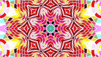 Kaleidoscope Mandala Art Design Abstract Background