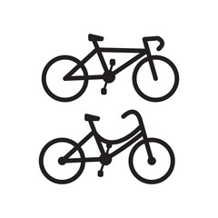 Bicycle icon vector in trendy style