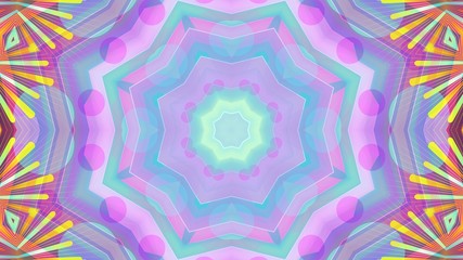 Kaleidoscope Mandala Art Design Abstract Background