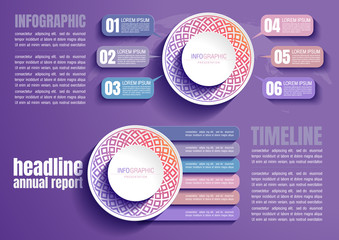 infographic business data, process chart design template for presentation. abstract timeline elements, vector illustration, EPS10.