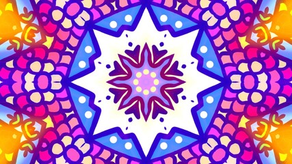 Kaleidoscope Mandala Art Design Abstract Background