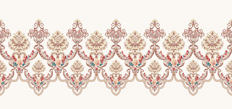 Decorative elegant luxury design.Vintage elements in baroque, rococo style.Design for cover, fabric, textile, wrapping paper .