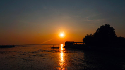 The Golden Sunrise In The Morning
