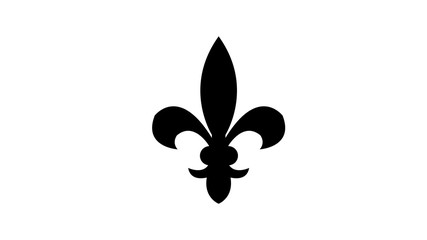  Fleur de lis heraldic icon. illustration © meredesign