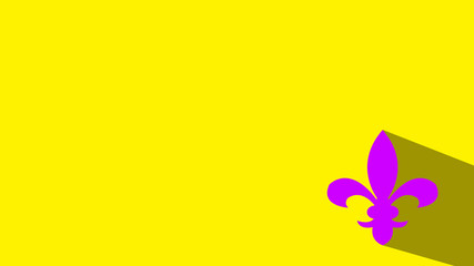  Fleur de lis heraldic icon. illustration © meredesign