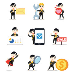 Set of character man cobra kai playing in American drama.