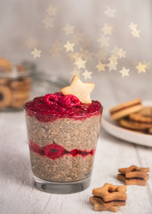 Chia pudding aux framboises