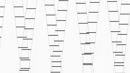 horizontal lines pattern backdrop. striped graphic design. digital geometric - minimal style decoration. black abstract silhouettes on white background.
