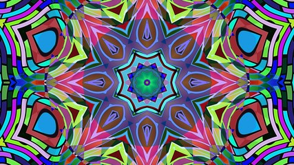 Kaleidoscope Mandala Art Design Abstract Background