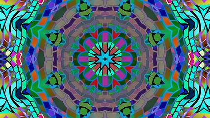 Kaleidoscope Mandala Art Design Abstract Background