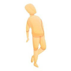 Beauty mannequin icon. Cartoon of beauty mannequin vector icon for web design isolated on white background